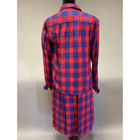 Don Sayres, plaid skirt set, size 8 - Picture 2 of 4
